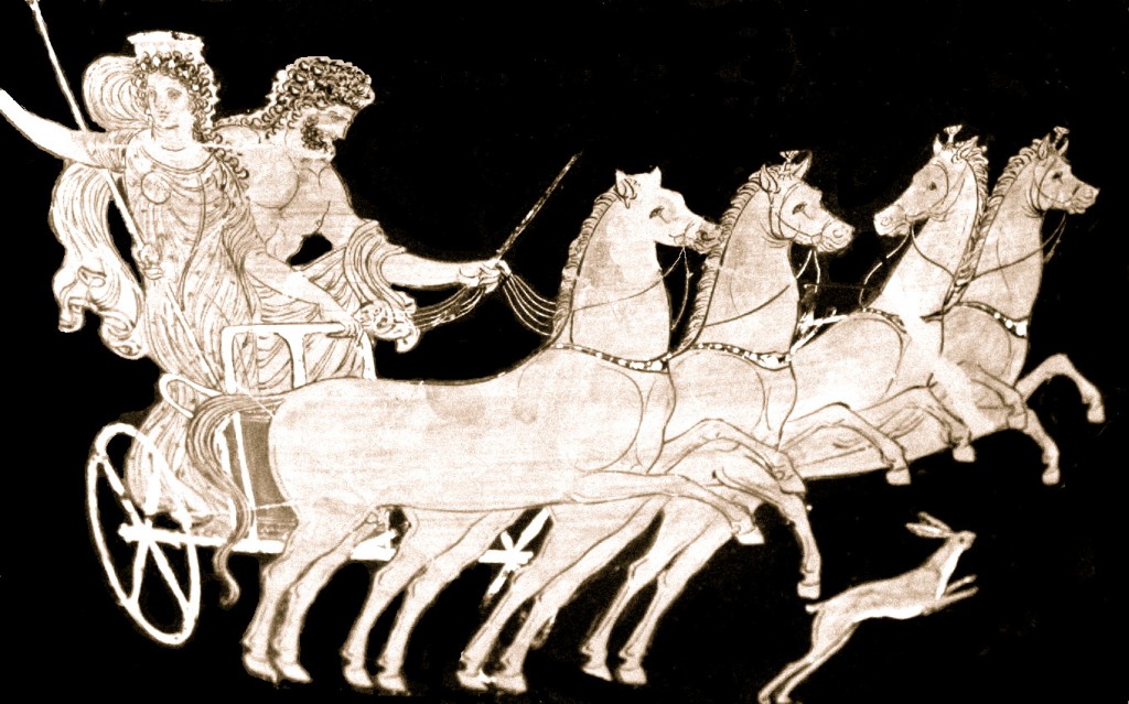 Hades carrying off Persephone