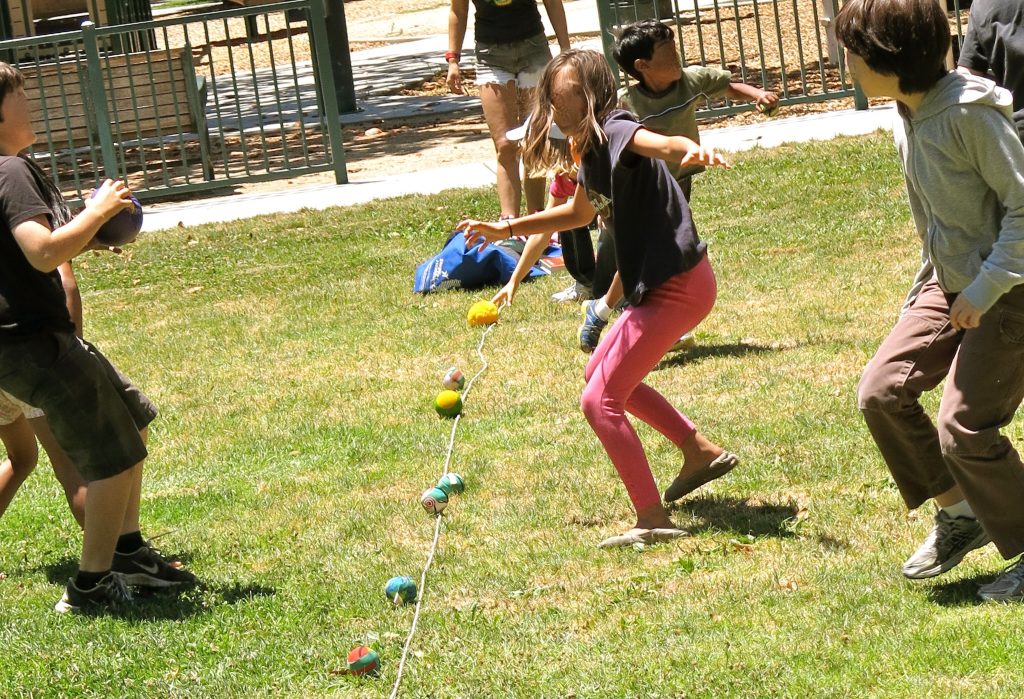 Children playing outdoors